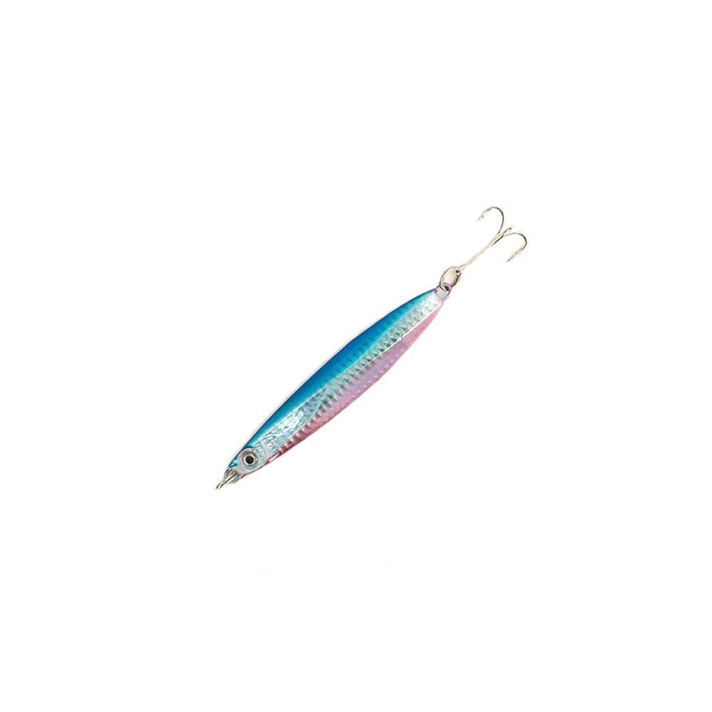 Knife Colt Sniper Jigs 80g, 8 Pcs Blue Pink for Vertical Jigging, Metal Jig Accessory, Ideal for Tuna, Amberjack & Deepwater Species