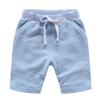 Ding Dong Baby Toddler Kid Boy Summer Solid Cotton ShortsSky Blue,7-8T view 1