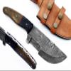 Smart & Sharp Custom Handmade Damascus Steel Hunting Knife/Tracker Knife AA-17133 (Colored Bone and Wood) view 1