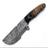 Smart & Sharp Custom Handmade Damascus Steel Hunting Knife/Tracker Knife AA-17133 (Colored Bone and Wood) view 4