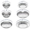 Wealers Stainless Steel Plates and Bowls Camping Set Small and Large Dinnerware for Kids, Adults, Family | Camping, Hiking, Beach, Outdoor Use | Incl. Travel Bag (12 Piece Set) view 2