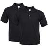 Gildan Kid's Jersey Polo, 2-Pack Shirt, Black, X-Large view 1