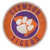 Fan Creations Clemson Tigers 12" Circle with State and Team Logo Wood Sign view 1