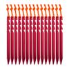 AnyGear 7075 Aluminum Tent Stakes 15 Pack - Ultralight Tri-Beam Tent Pegs with Reflective Rope - Essential Tent Accessories for Camping, Hiking, Backpacking