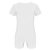 ranrann Kids Boys Girls Ballet Dance Unitard Team Basic Uniform Stretchy Gymnastic Leotard Jumpsuit Activewear White 14 view 2
