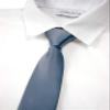 Spring Notion Boys' Solid Color Microfiber Zipper Tie Small Stormy Blue view 2
