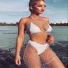 AIBEARTY Women's Sexy Glitter Rhinestone Mesh See Through Mini Skirt Hollow Out Bikini Cover Up Club Festival Rave Outfit White view 3