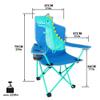KABOER Kids Outdoor Folding Lawn and Camping Chair with Cup Holder and Carrying Bag, Children's Camping Chairs for Outdoor Beach Travel (Dinosaur) view 2