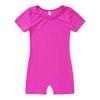 iiniim Kids Girls Boys Short Sleeve Tumbling Unitard Athletic Gymnastic Biketard Ballet Dance Leotard Sport Bodysuit Jumpsuit Purple 14 view 3