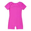 iiniim Kids Girls Boys Short Sleeve Tumbling Unitard Athletic Gymnastic Biketard Ballet Dance Leotard Sport Bodysuit Jumpsuit Purple 14 view 4