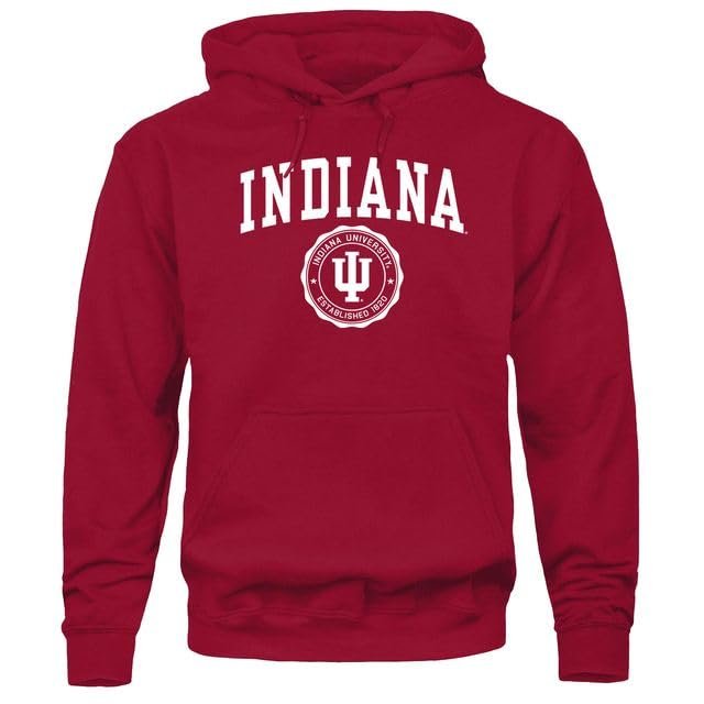 Barnesmith Indiana University Hoosiers Hooded Sweatshirt, Heritage, Cardinal, X-Large
