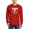AL03 - York College Arch Logo Long Sleeve - 2X-Large - Red view 2