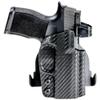 Rounded OWB Paddle Holster Fits: Walther PPQ M1 4 in Holster - LH - Carbon Fiber Black Kydex - Concealment Express - American Made view 1