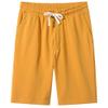 VANCOOG Men's Casual Classic Fit Terry Cloth Elastic Jogger Running Shorts-Yellow-M view 1