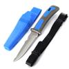 Ace Martial Arts Supply 9" SCUBA DIVING DROP POINT FIXED BLADE KNIFE WITH Sheath Leg & Arm Strapes (Gut Hook Drop Point Fixed Blade) view 1