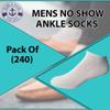 Yacht & Smith 240 Pairs Of Mens Wholesale Bulk No Show Ankle Socks, Big And Tall Cotton Sport Athletic Sock Size 13-16 view 2