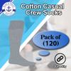 Yacht & Smith 120 Pairs Wholesale Kids Crew Socks, Childrens Cotton Casual Crew Socks view 2