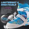 PAPAISON Inline Skates for Boys and Girls with Full Light up Wheels, Beginner Adjustable Illuminating Roller Skates for Kids Youth Women and Men view 3