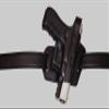 ALIS34090 Pancake Leather Holster Open-end Thumb Break RH & Single Magazine Pouch for Glock 17 19 22 23 Handmade! view 3