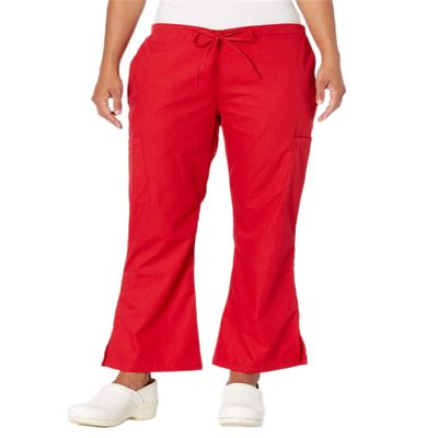 Fashion Seal Healthcare Women's F True Red Simply SFT Flare Cargo Pant Pants, Truered, XS TAL