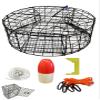 KUFA Vinyl Coated Round Crab Trap & Accessory kit (100' Non-Lead Sinking line,Caliper,Harness,Bait Bag & 11" Float) CT110+CES1 view 1