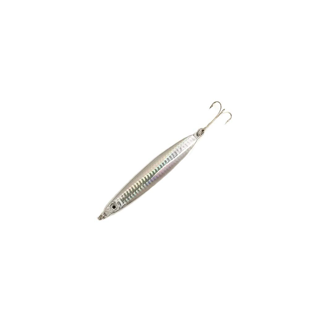 Knife Colt Sniper Jigs Fishing Lures 80g, 8 Pcs White Finish, for Saltwater Vertical Jigging, Ideal for Tuna, Grouper & Deep Sea Fishing
