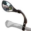 Hafny New Handlebar Bike Mirror, HD Blast-Resistant, Safe Crystal Clear Glass Mirror, Adjustable Rotatable, Rearview Mirror, Bicycle, HF-M902LS-FR01 view 1
