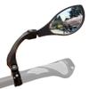 Hafny New Handlebar Bike Mirror, HD Blast-Resistant, Safe Crystal Clear Glass Mirror, Adjustable Rotatable, Rearview Mirror, Bicycle, HF-M902RS-FR01(Silver Right) view 1