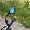Hafny New Handlebar Bike Mirror, HD Blast-Resistant, Safe Crystal Clear Glass Mirror, Adjustable Rotatable, Rearview Mirror, Bicycle, HF-M902RS-FR01(Silver Right) view 4