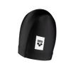Arena Unix II Classic Fabric Swim Cap Lightweight Textile Swimming Cap Headcover for Men and Women Fitness Swimming, Black, One Size view 1