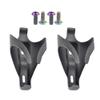 Yaruijia 3K Full Carbon Fiber Bicycle Water Bottle Cages Lightweight Mountain Bike Holder Pack of 2 (M5x12mm Rainbow, Matte) view 1