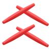 2 Pair Red Replacement Earsocks for Oakley Half Wire 2.0 Sunglasses view 1