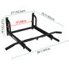 OneTwoFit Wall Mounted Pull Up Bar with More Stable 6-hole design for Indoor and Outdoor Use, Maximum weight 440 Lbs OT103 view 2