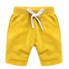 Ding Dong Baby Toddler Kid Boy Summer Solid Cotton ShortsYellow,6T view 1