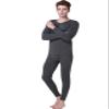 Jueshanzj Men's Round Neck Underwear Thickening Set L Dark Gray