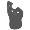 Markwort C-Flap Jaw and Cheek Protection for Left Handed Batter - Graphite view 1