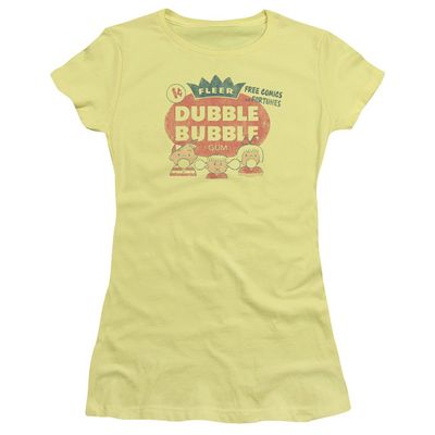 Trevco Dubble Bubble One Cent Juniors' Sheer Fitted T Shirt, 2X-Large Banana