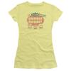 Trevco Dubble Bubble One Cent Juniors' Sheer Fitted T Shirt, 2X-Large Banana view 1