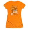 Trevco Tootsie Roll Original Moocher Juniors' Sheer Fitted T Shirt, 2X-Large Orange view 1