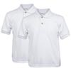 Gildan boys Jersey Polo, 2-pack Polo Shirt, White, Small US view 1