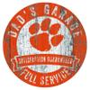Fan Creations NCAA Clemson Tigers 12" Round Dad's Garage Wood Sign view 1
