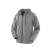 Spiro Mens Hooded T-Shirt Jacket (XXL) (Marl Grey) view 1