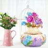 Enkelbruke Metal Enameled Painting Vase Jewelry Boxes and Organizers Jewelry Boxes Shape Jewelry Organizer Trinket Box Hand-crafted Alloy Gift Craft Decoration view 4