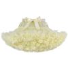 URVIP Women Tiered Tulle Pleated Tutu Skirt Princess Ballet Dance Pettiskirt One Size Yellow view 1
