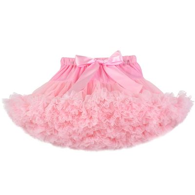 URVIP Women Tiered Tulle Pleated Tutu Skirt Princess Ballet Dance Pettiskirt One Size Pink