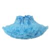 URVIP Women Tiered Tulle Pleated Tutu Skirt Princess Ballet Dance Pettiskirt One Size Baby Blue view 1