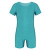 easyforever Unisex Kids Boys Girls 1Piece Solid Color Ballet Dance Leotard Stretchy Gymnastic Workout Jumpsuit Turquoise 14 view 1