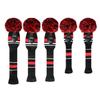 Scott Edward Red Warning Golf Headcover Set of 5, for Driver Woood(460cc), Fairway Wood*2 and Hybrid*2 view 2
