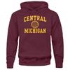 Barnesmith Central Michigan University Chippewas Hooded Sweatshirt, Heritage, Maroon, Small view 1