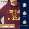 Barnesmith Central Michigan University Chippewas Hooded Sweatshirt, Heritage, Maroon, Small view 3